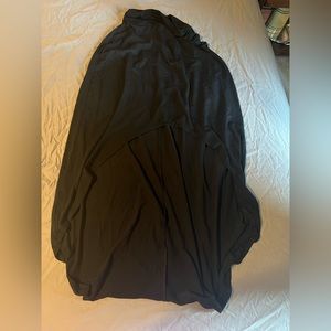 Black hi-low skirt